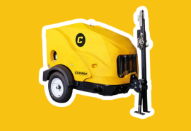 Compresor neumatico impulsado por motor a diesel CCA185P